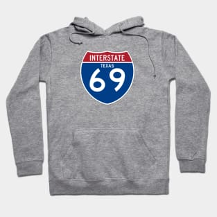 Texas funny road sign Hoodie